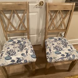 Distressed Coastal Accent or Dining Chairs 