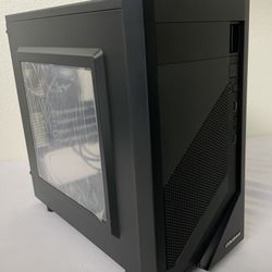 COUGAR MG110-W GAMING PC CASE TEMPERED GLASS BLACK