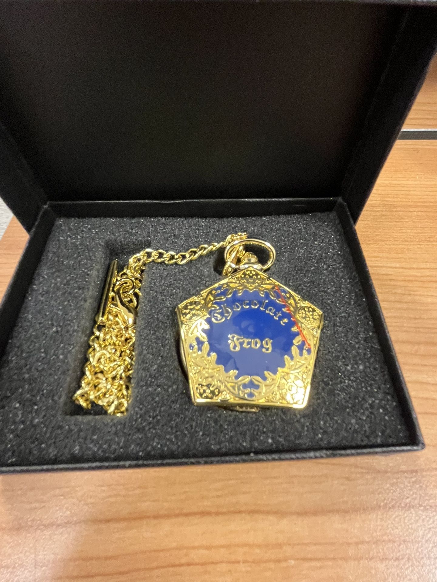 Vintage Design Gold Pocket Watch Chocolate Frog Collectible 