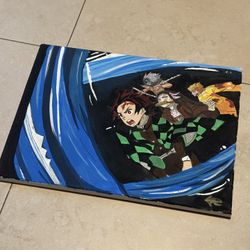 Demon Slayer Painting handmade