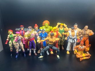Jada street fighter action figure lot