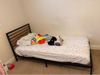 Twin Size Bed Frame with mattress