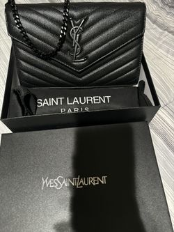 Brand New YSL Matte Black On Black Bag