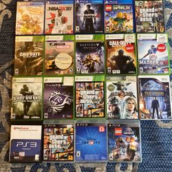 Xbox, Wii And PlayStation 4 And 3 Games (read Description)