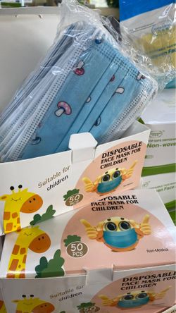 Kids masks box of 50 Many colors