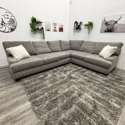 Grey Sectional Couch - Free Delivery 