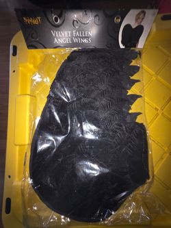 Spirit Halloween Velvet Fallen Angel Wings