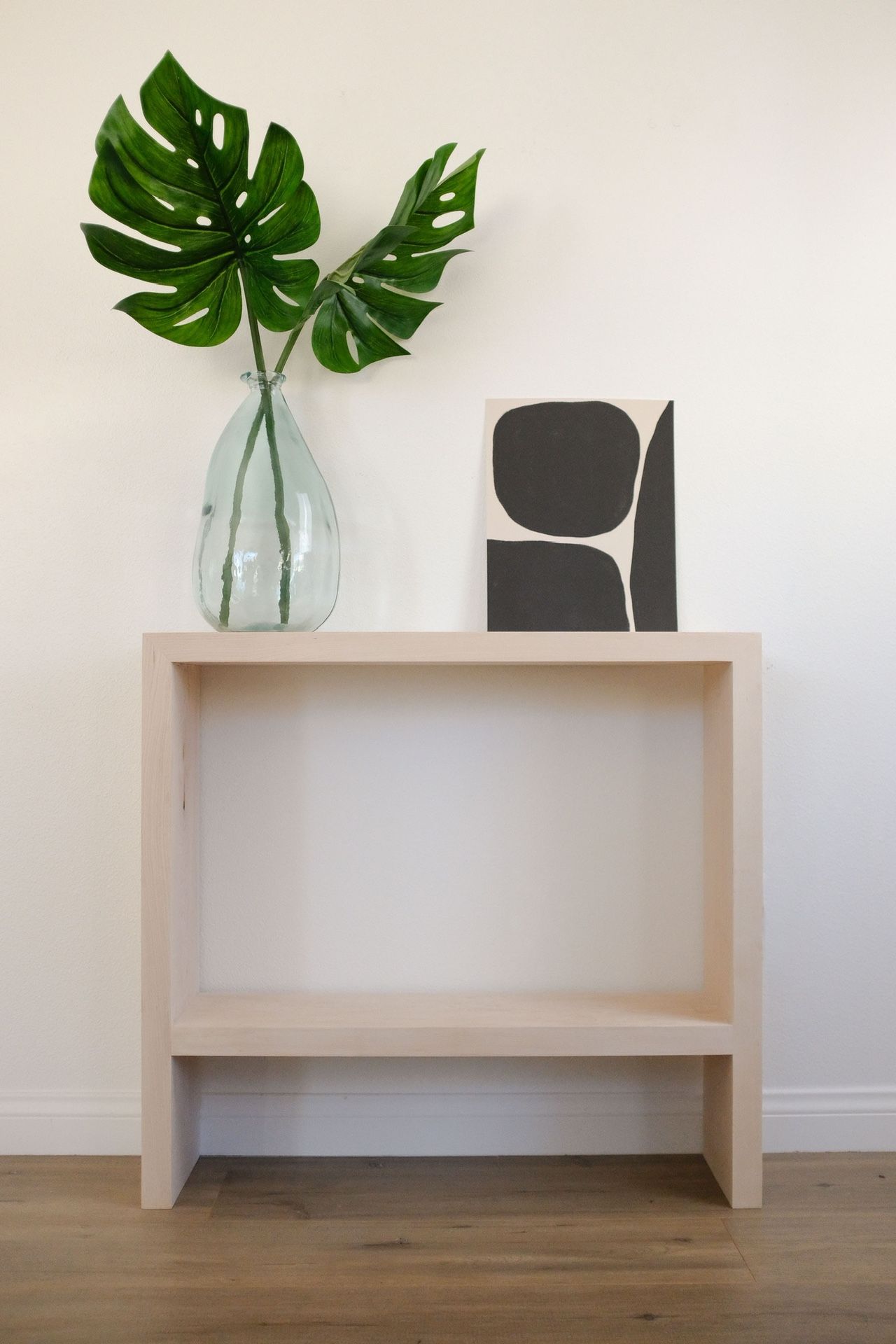 Beautiful solid maple console table