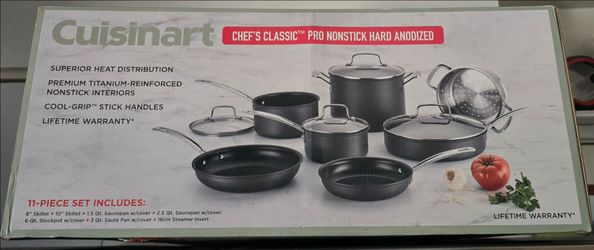 Cuisinart Chef's Classic Pro Nonstick Anodized Cookware Set