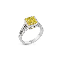 Simon G LP2287-A RIGHT HAND RING🥰🤙 A central mosaic of 1.03 ctw of gorgeous yellow diamonds gives this ring an intense pop of color. For sell $6,930