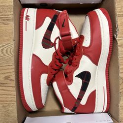 Nike Air Force 1 Mid ‘07 Plaid Red