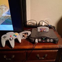 N64 With  2 Games 