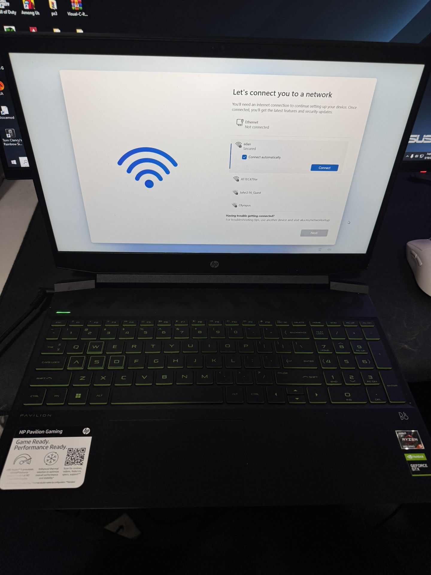 HP Pavilion Gaming 15 Laptop, NVIDIA GeForce GTX 1650