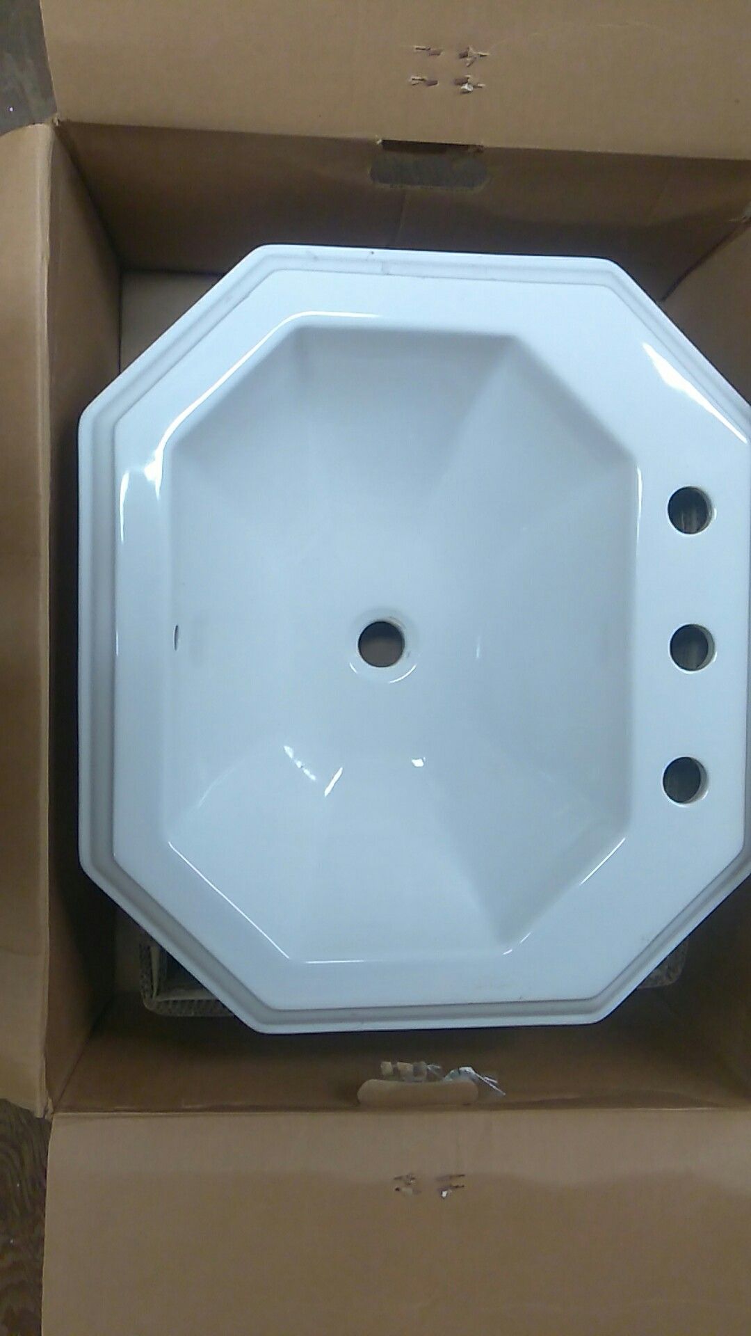 Hexagonal sink 23"20"