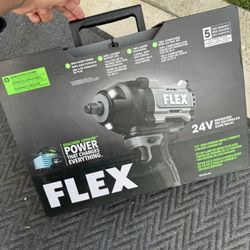 Brand new flex 6-Amp 24-volt Variable Speed Brushless 1/2-in Drive Cordless Impact Wrench
