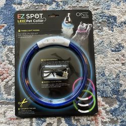 Light Up Dog Or Cat Collar -Blue 