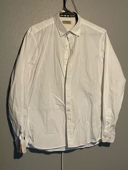 Burberry White Button-Down Dress Shirt