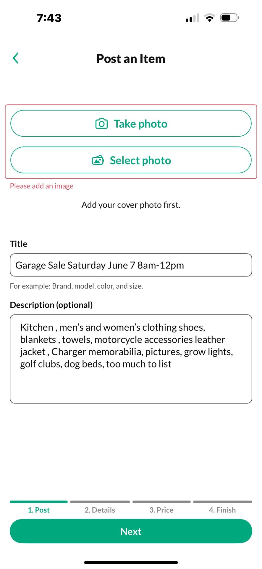 Garage Sale Saturday June 7 8am-12pm