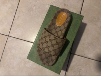 Gucci Tan Slides