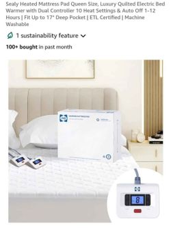 Heated Queen Mattress Pad NEW