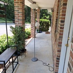Grey Floor Lamp $5
