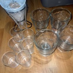 Lot of glass cups ALL FOR $6