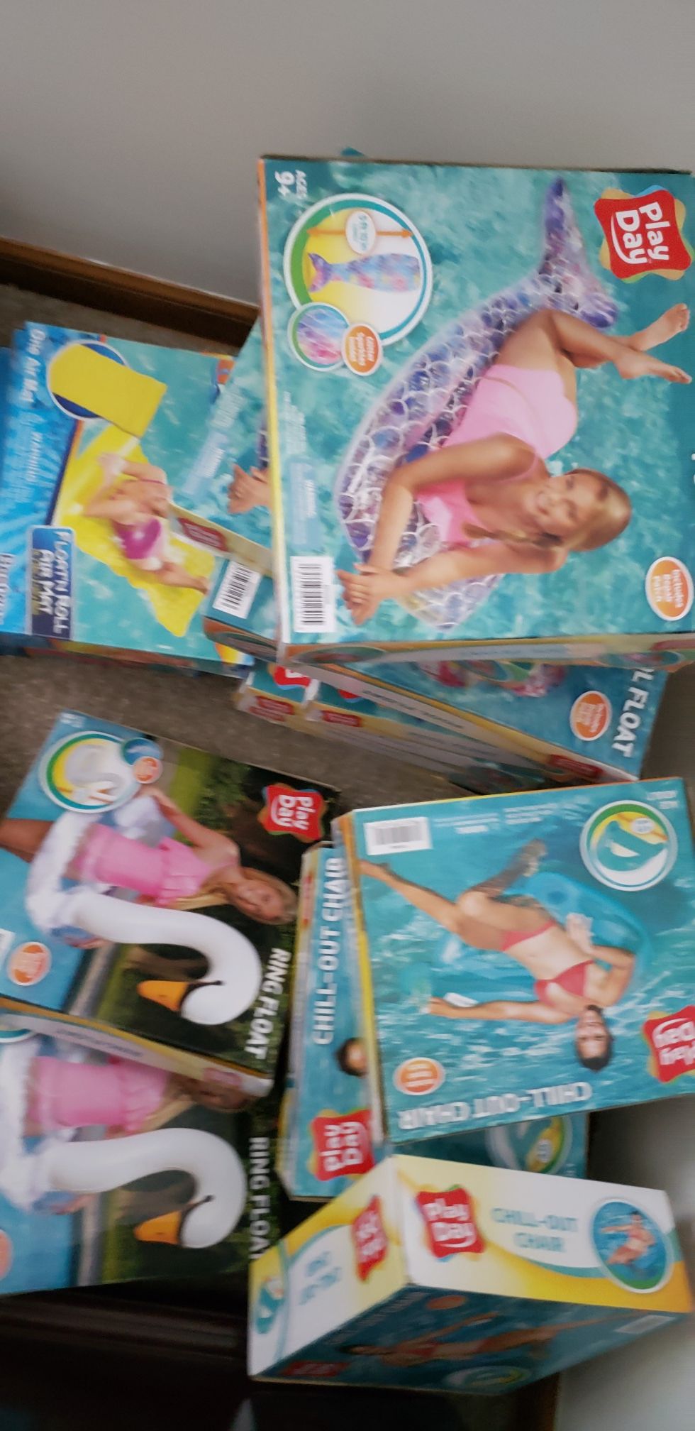 Rafts $8 each have multiples of all