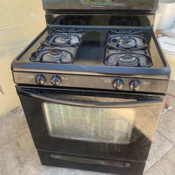 Frigidaire Black Stainless Steel Natural Gas Stove For Sale $100 Or Best Offer