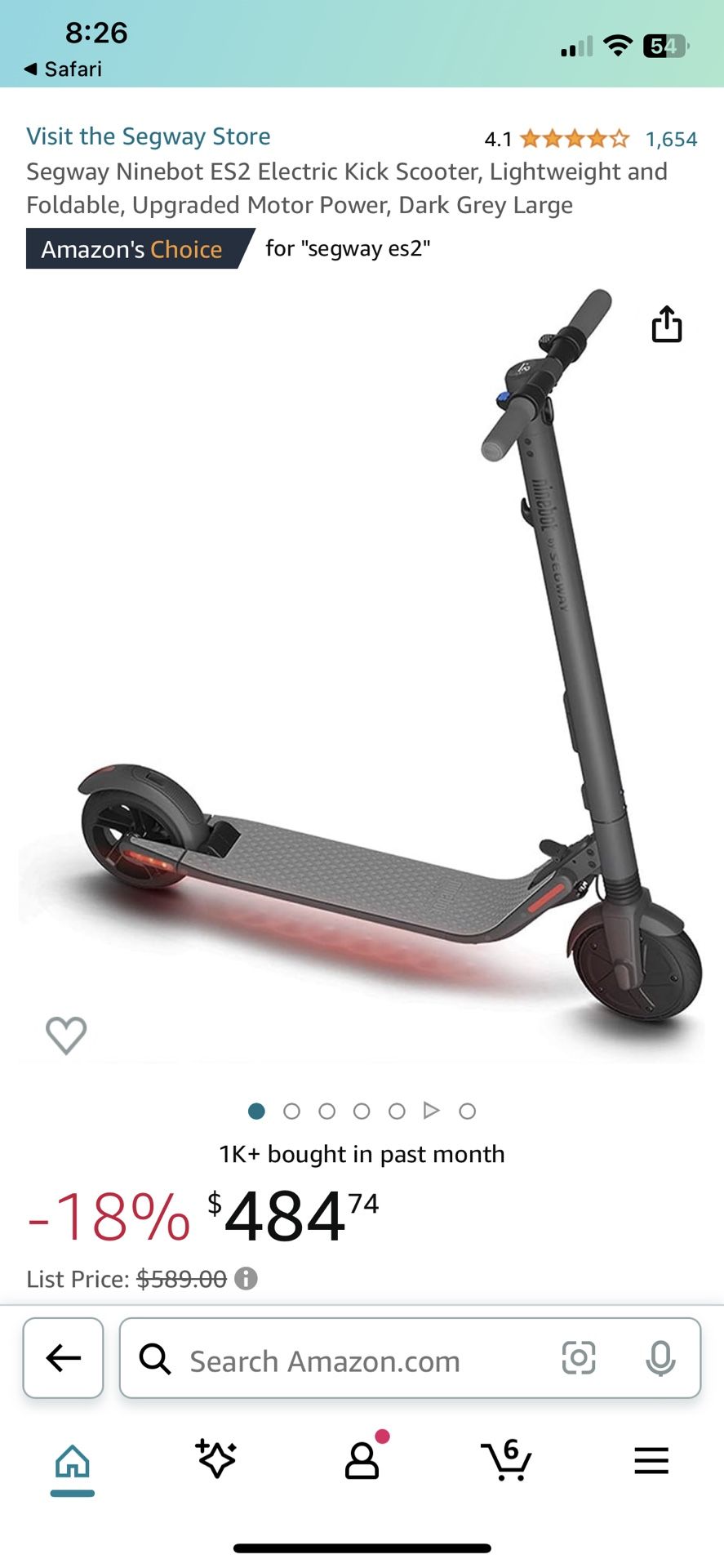 Nine Bot Segway Scooter Es2 Kick Scooter