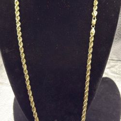 Rope Chain 26” 14 K Gold 
