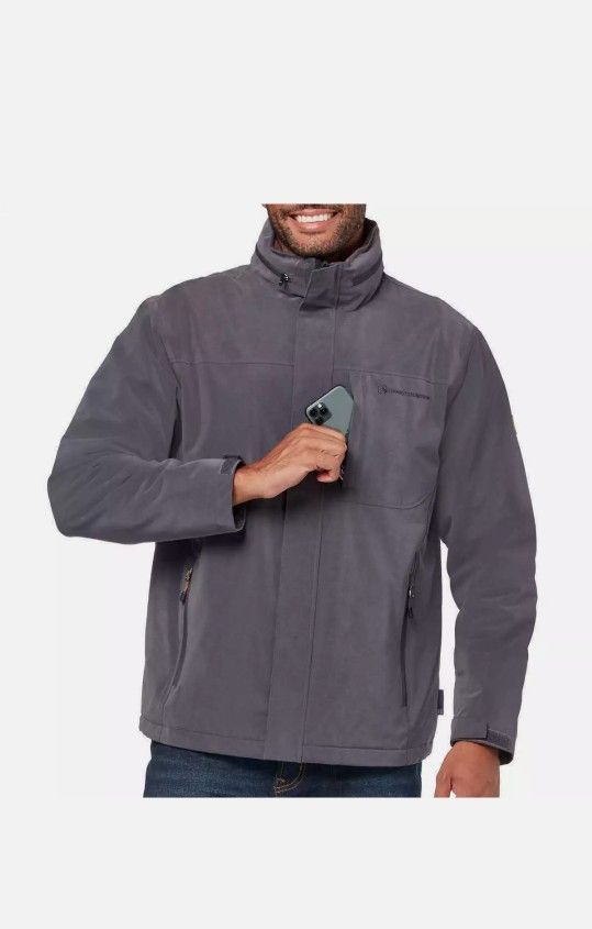 Rugged Elements Men’s Trek Jacket,Deep Charcoal,M