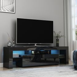 New Black Led Tv Stand 