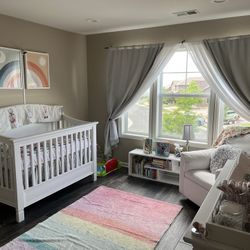 Pottery Barn Crib And Dresser Set