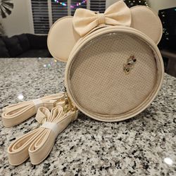 LOUNGEFLY MINNIE MOUSE LIGHT PINK CROSSBODY 