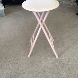 Pink Folding Stool 