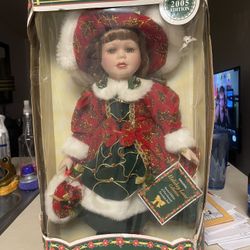 Holiday Lane Porcelain Doll