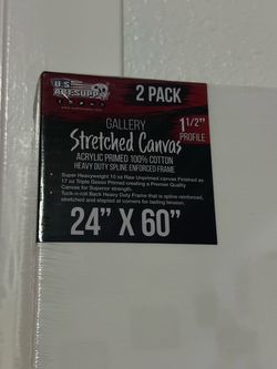 Rectangle Stretched Canvas for Painting 24x60 inch