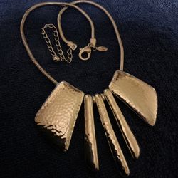 18”-20” SilverTone Necklace With Solid Plated Pendants,By CHICOS