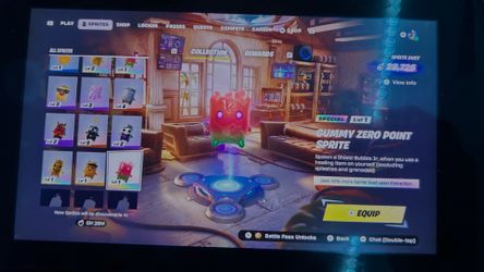 RARE GUMMY ZERO POINT SPRITE FORTNITE