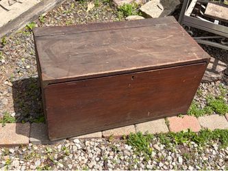 Antique Wood Toolbox, Crate, Hope Chest, Trunk