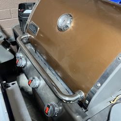 Say hello to your future grill Weber Genesis orange version three burners bbq