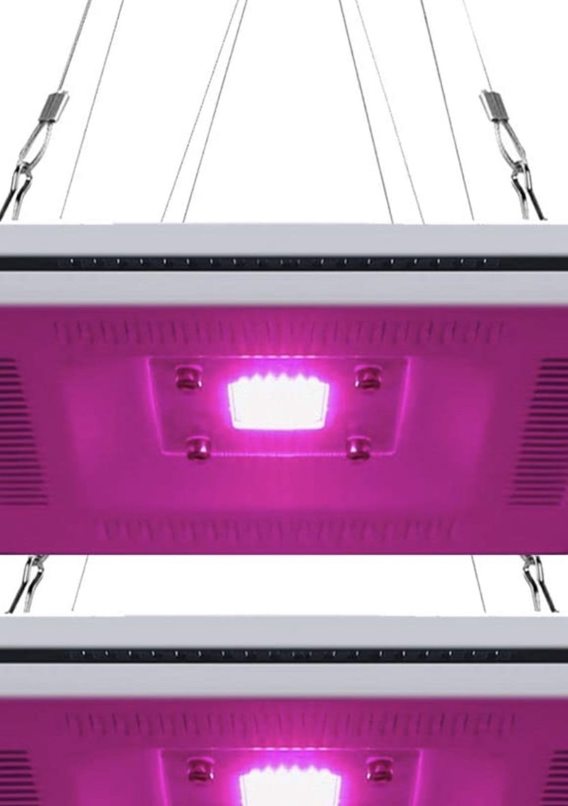 NEW! 2-Pack Professional Full Spectrum LED Grow Light, Total 600W HPS & CFL Grow Lights Equivalent, Best Panel Plant Grow Light for Indoor Plants in G