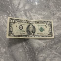 Franklin 100$ bill Currency Note