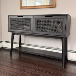 Wicker Storage Cabinet 