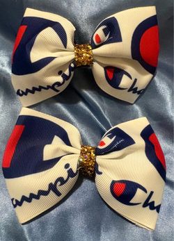 Champion set of 2 hair bows