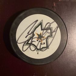 1999 Dallas North Stars Autographed Puck Casey