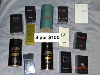 Mens colognes 3 for $100 or $40 each
