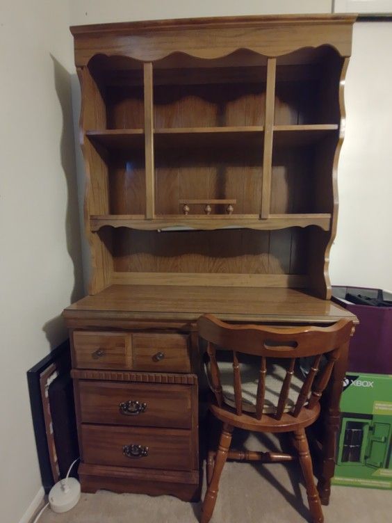 Desk With Hutch And Chair