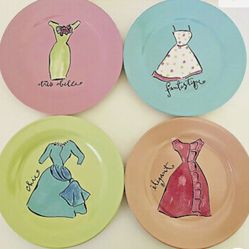 Rosanna Set Of 4 Desert Dishes French Fashion