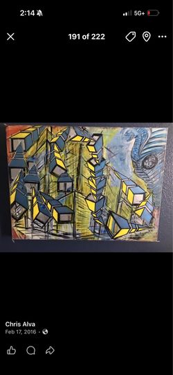 Acrylic art canvas custom